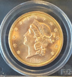 1857-S $20 Liberty PCGS MS65 CAC SS Central America