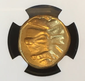 Unique Babylonian Gold Double Daric 328-311bc NGC Ch VF with Club symbol