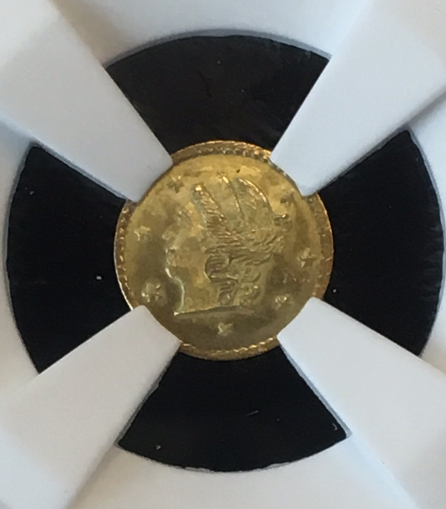 
                
                    Load image into Gallery viewer, 1871 California Fractional Gold BG-809 25c NGC MS 66
                
            