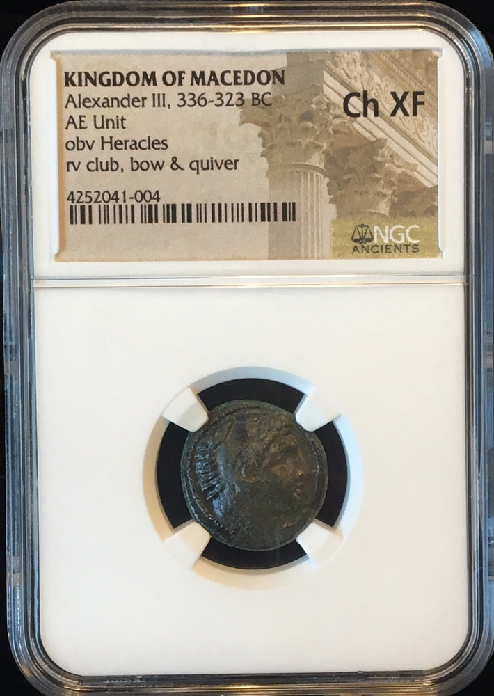 Alexander the Great Bronze unit NGC CHXF