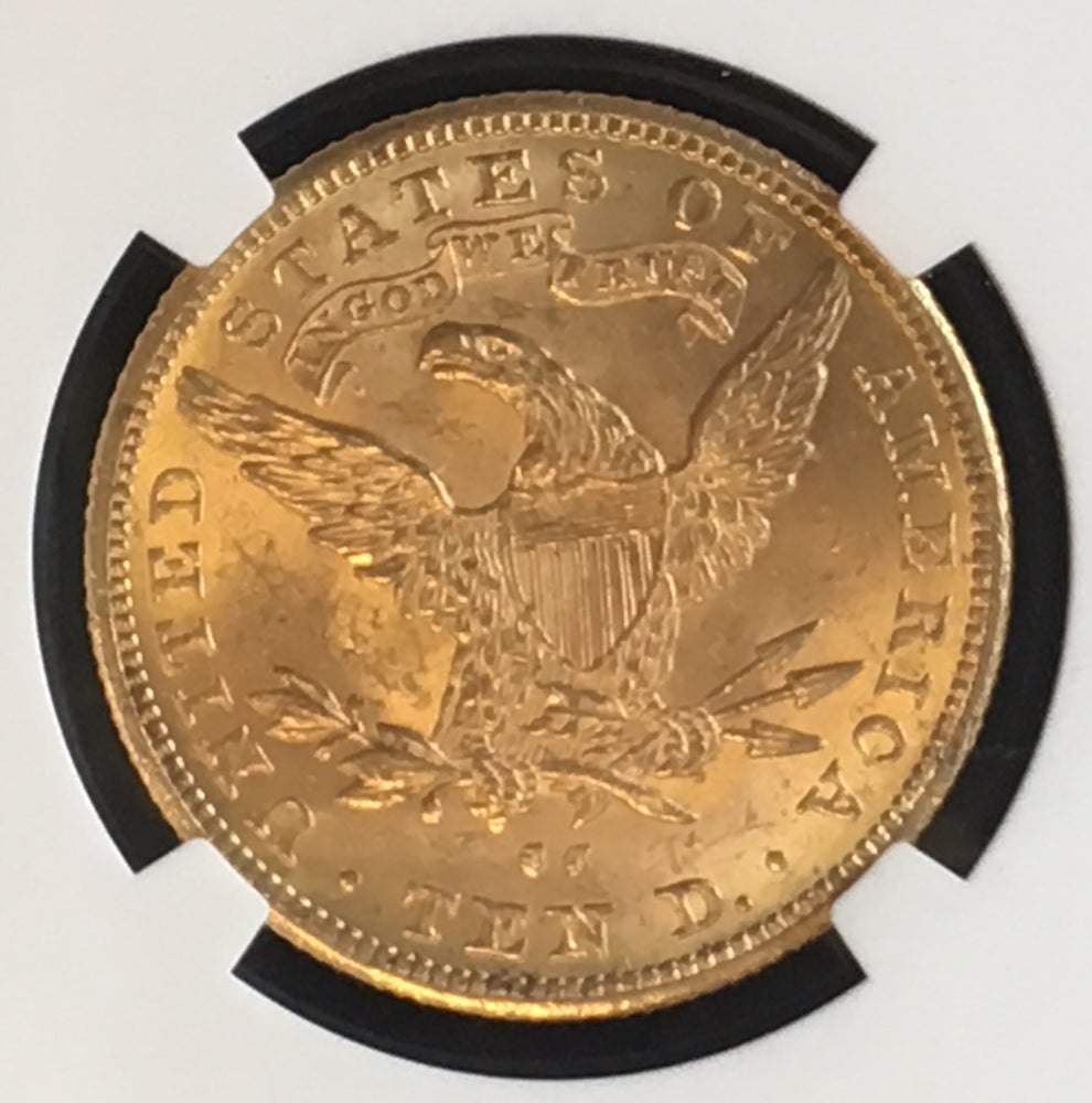 1891-CC $10 Liberty Eagle NGC MS63 Choice Carson City Gold