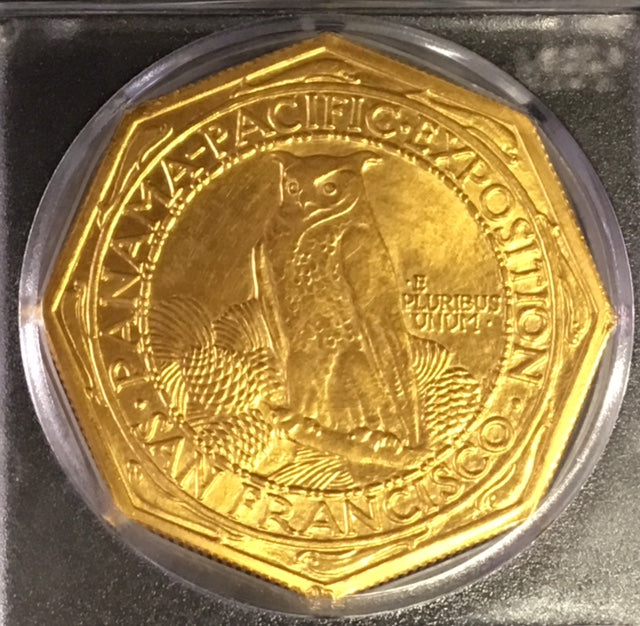 
                
                    Load image into Gallery viewer, 1915-S $50 Pan-Pac Octagonal PCGS MS64 US Commemorative
                
            