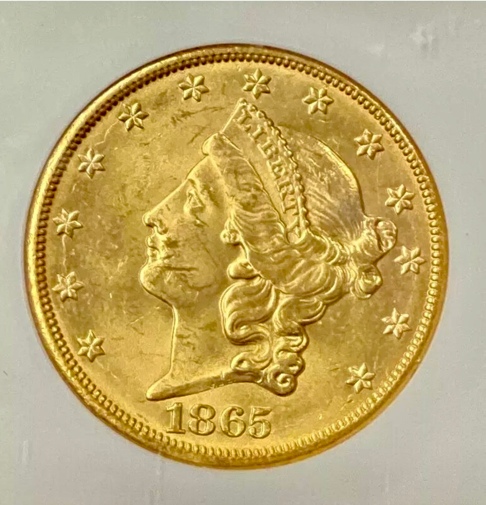 1865-S $20 Liberty Gold NGC MS62 SS Republic Shipwreck