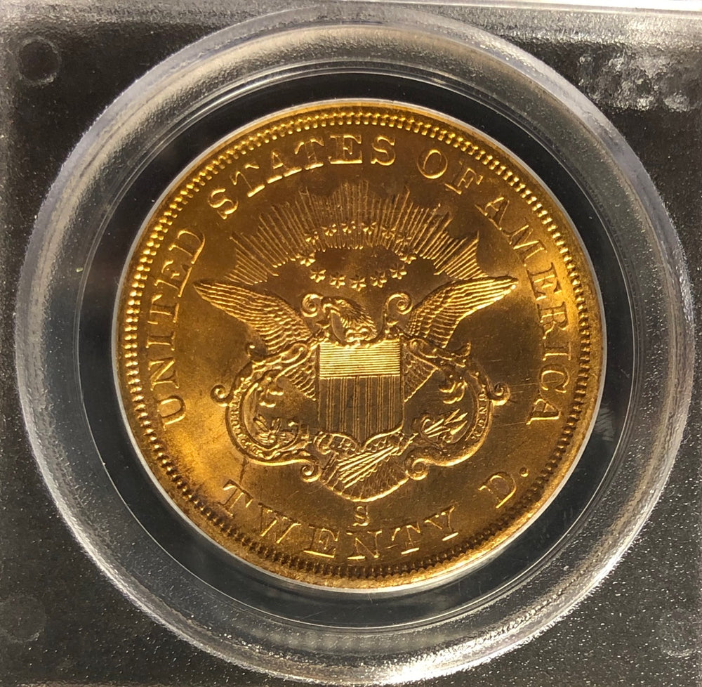 
                
                    Load image into Gallery viewer, 1857-S $20 Liberty PCGS MS64 SS Central America Shipwreck
                
            