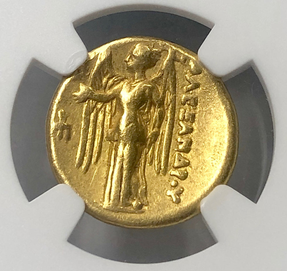 Alexander the Great Gold Stater NGC CHVF Lifetime issue
