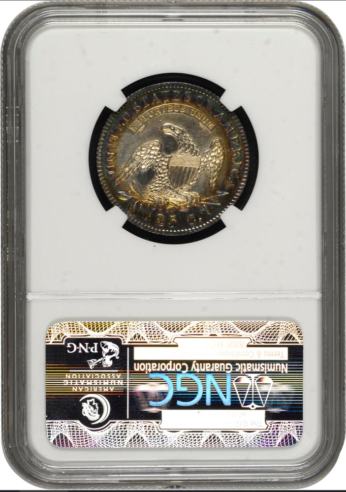 1828 25c Capped Bust NGC MS63* Newman Collection