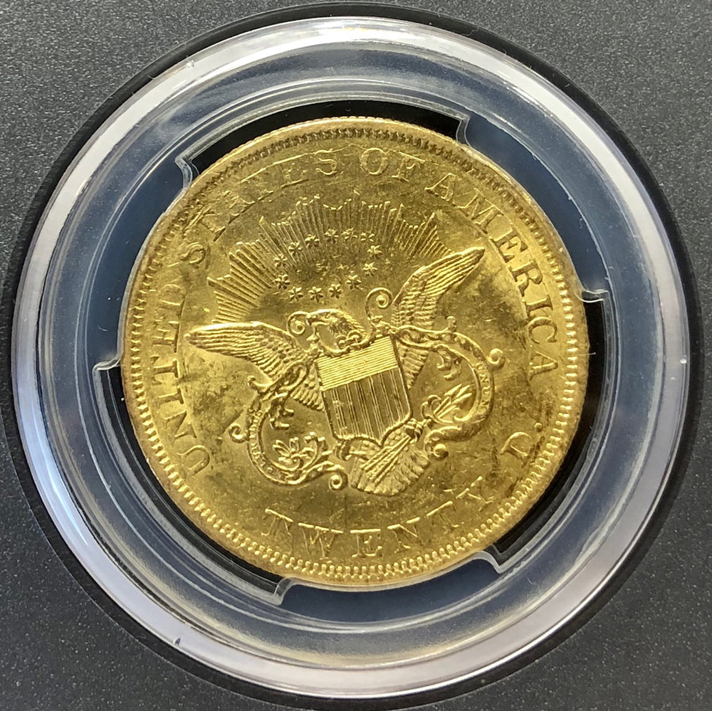 1851-P $20 Liberty Gold PCGS AU58 SSCA SECOND RECOVERY