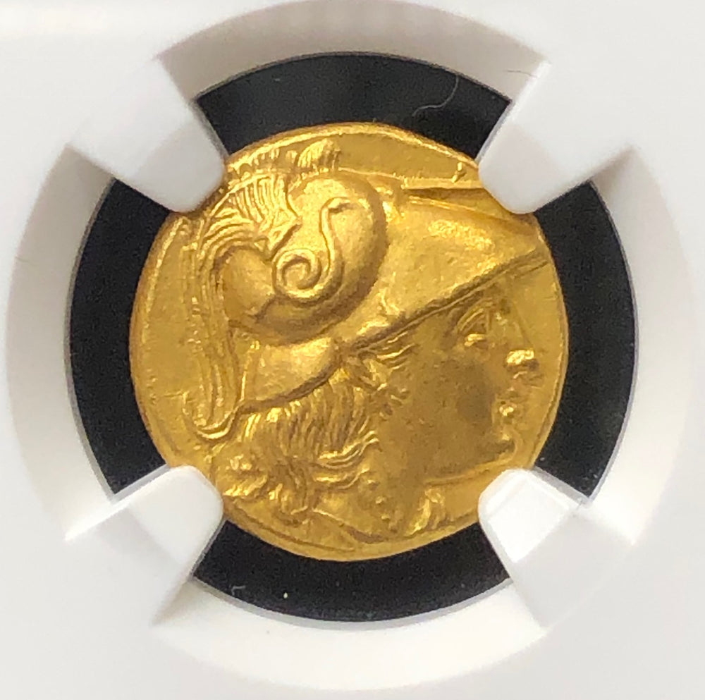Alexander the Great BC Gold Stater NGC MS 5x5 FINE STYLE