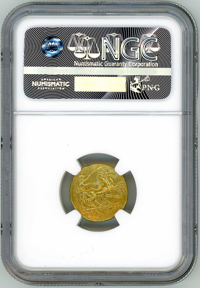 Kingdom of Macedon Philip II gold Stater NGC CH AU star Fine Style