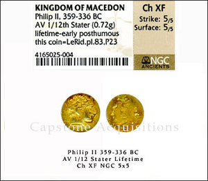 Kingdom of Macedon Philip I NGC ChXF