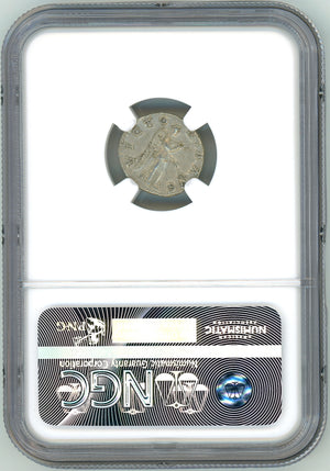 Roman Empire Hadrian Silver Denarius NGC AU