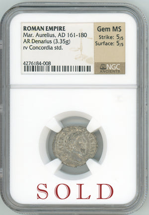 
                
                    Load image into Gallery viewer, Marcus Aurelius NGC Gem MS
                
            