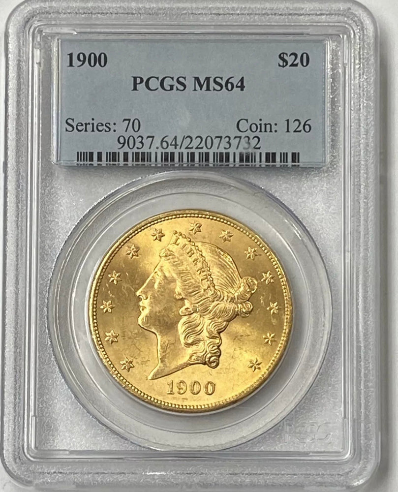 1900-P $20 Liberty Gold Double Eagle PCGS MS64