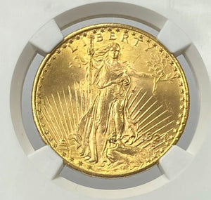 
                
                    Load image into Gallery viewer, 1924-P $20 Saint Gaudens Pre 33 NGC MS62
                
            