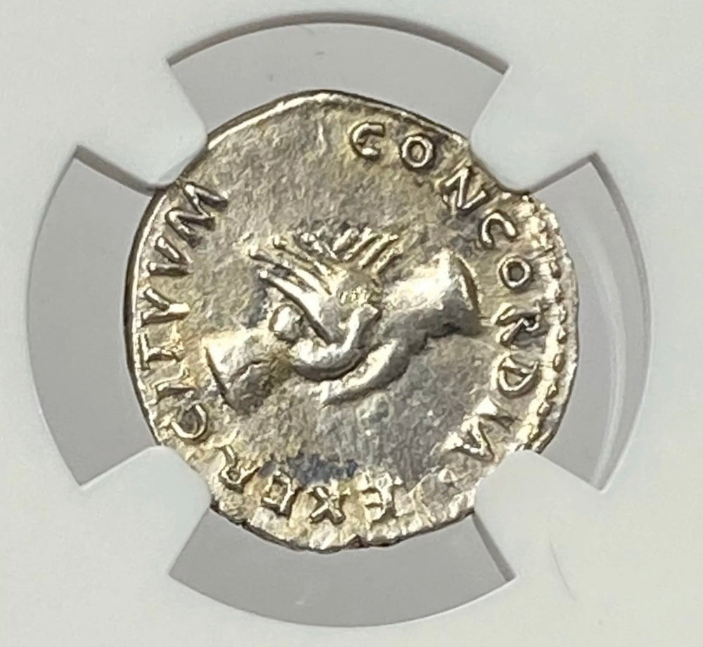 Roman Emperor Nerva AD 96-98 Silver Denarius NGC CHAU Very Rare In