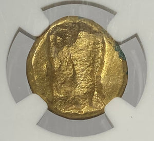 Achaemenid Empire 400-330 BC Gold Daric Type III NGC MS Fine Style Rare Design