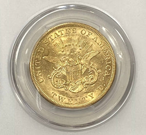 
                
                    Load image into Gallery viewer, 1856-S $20 Liberty Gold Double Eagle PCGS AU58 SS Central America Shipwreck PQ+
                
            