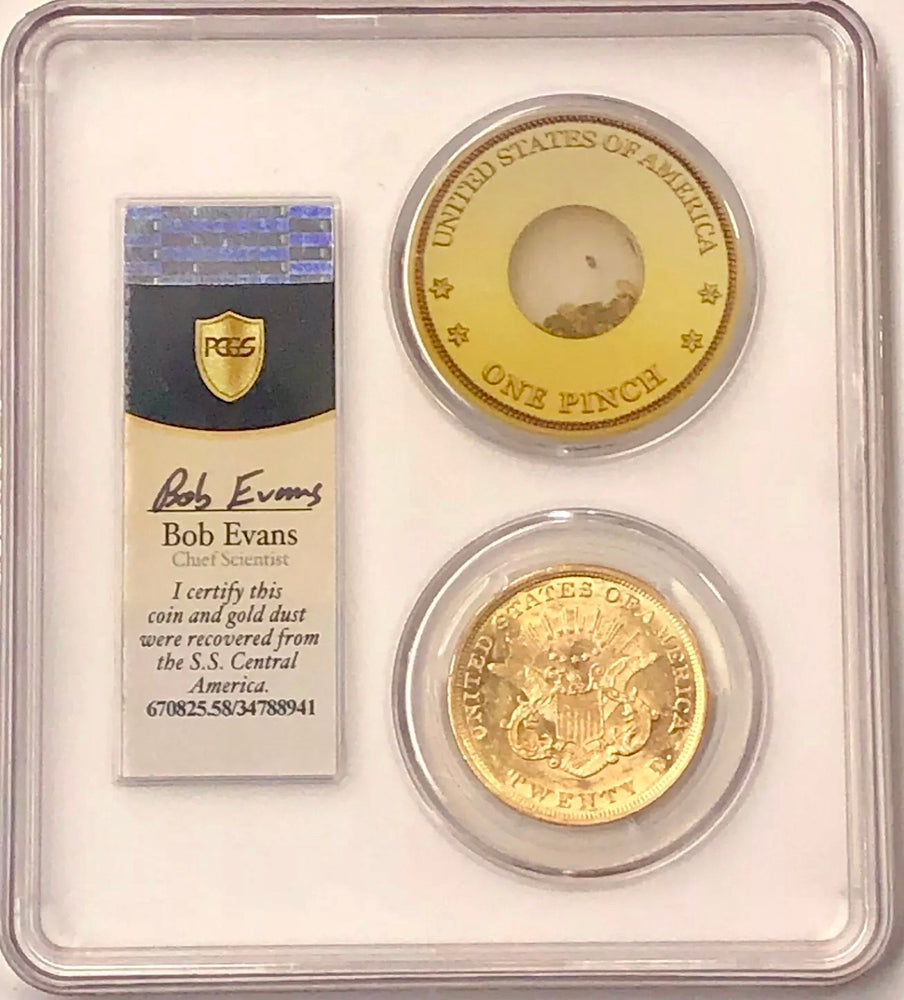 
                
                    Load image into Gallery viewer, 1853 $20 Liberty Gold Double Eagle PCGS AU58 CAC SS Central America Shipwreck
                
            